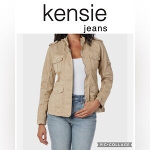 Kensie Tan Utility Jacket for Women